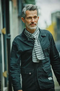 Men &SONS Scarves>Ansel Grey Scarf