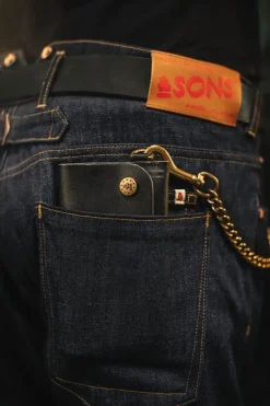 Men &SONS Leather Goods>Black Leather Wallet