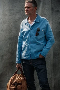 Men &SONS Jackets & Coats>Blue Bolt Chore Jacket