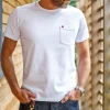 Men &SONS Tops>Boxer Pocket T-Shirt White