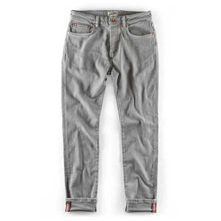 Men &SONS Bottoms & Shorts>Brandon Jeans Grey