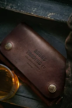Men &SONS Leather Goods>Brown Leather Wallet