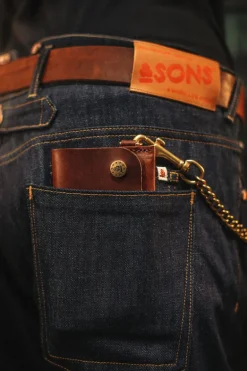 Men &SONS Leather Goods>Brown Leather Wallet