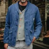Men &SONS Jackets & Coats>Crafter Indigo Wash Chore Jacket