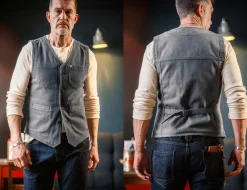 Men &SONS Waistcoats>Grey Lincoln Waistcoat / Vest