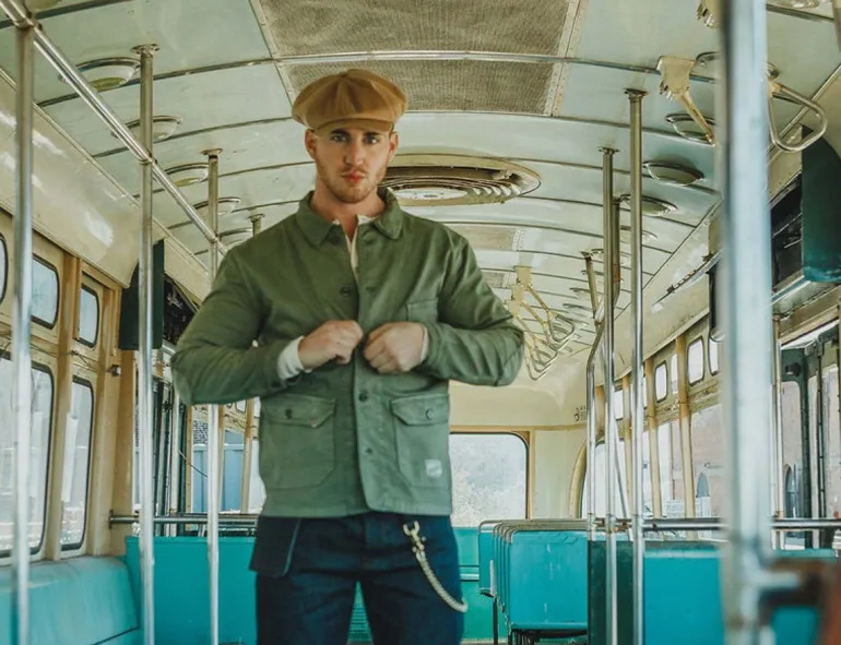 Men &SONS Knitwear>Jackson Traditional Baker Boy Hat - Tan