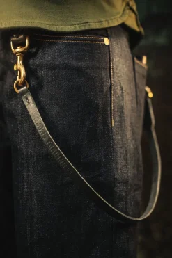 Men &SONS Leather Goods>Leather Lanyard - Black