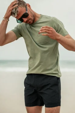 Men &SONS Bottoms & Shorts>Newman Swim Shorts Black