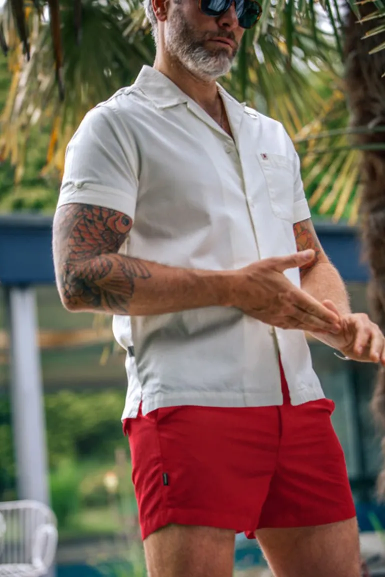 Men &SONS Bottoms & Shorts>Newman Swim Shorts Vintage Red