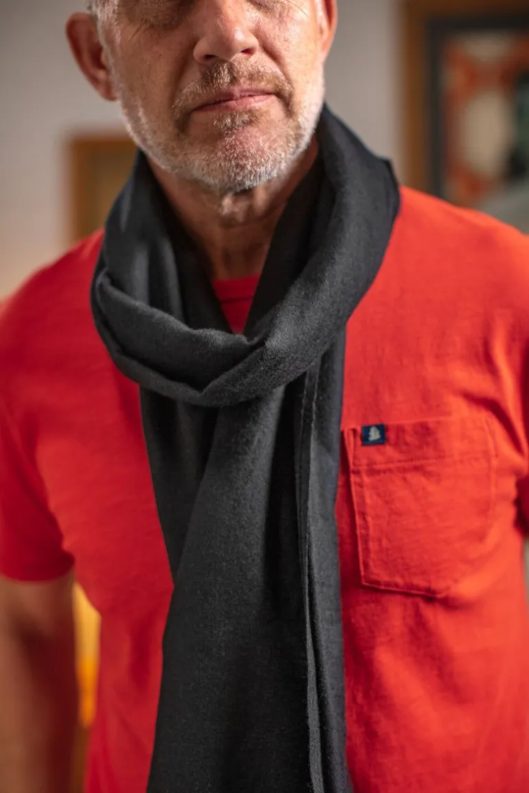 Men &SONS Knitwear>Outlaw Scarf Black