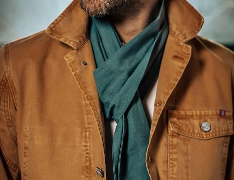 Men &SONS Scarves>Sea Green Scarf