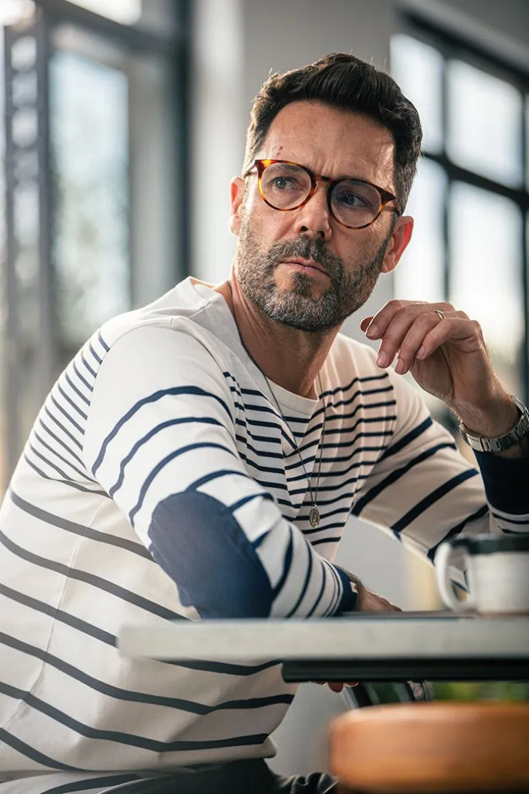 Men &SONS Tops>21 Breton Long Sleeve Top