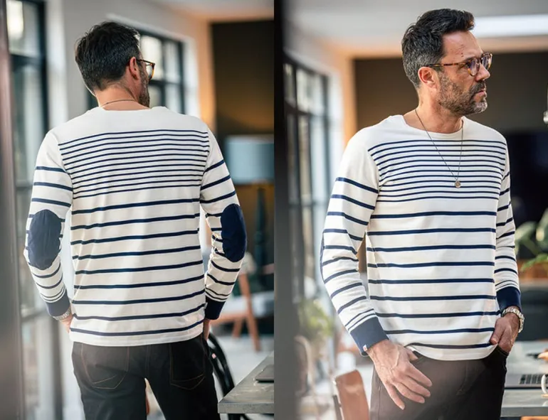 Men &SONS Tops>21 Breton Long Sleeve Top