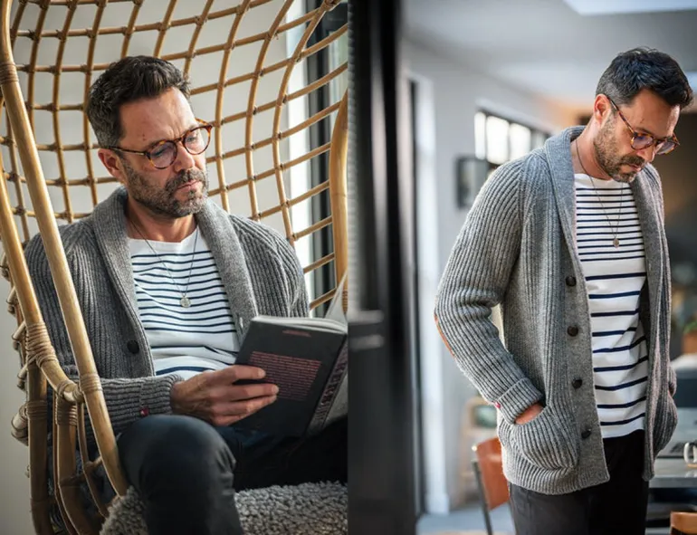 Men &SONS Tops>21 Breton Long Sleeve Top