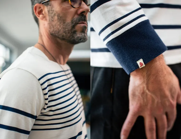 Men &SONS Tops>21 Breton Long Sleeve Top