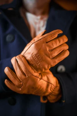 Men &SONS Leather Goods>Adventure Gloves Tan