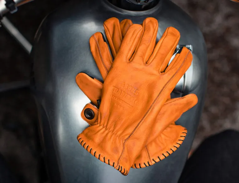 Men &SONS Leather Goods>Adventure Gloves Tan