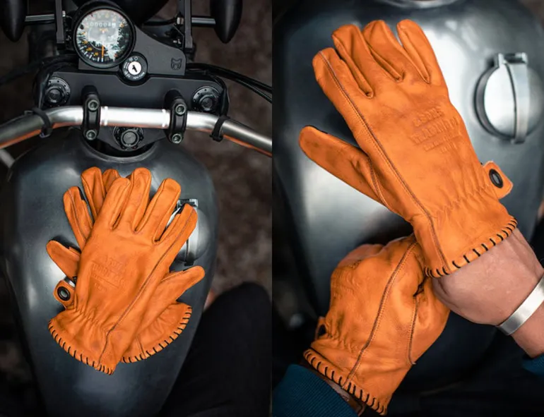 Men &SONS Leather Goods>Adventure Gloves Tan