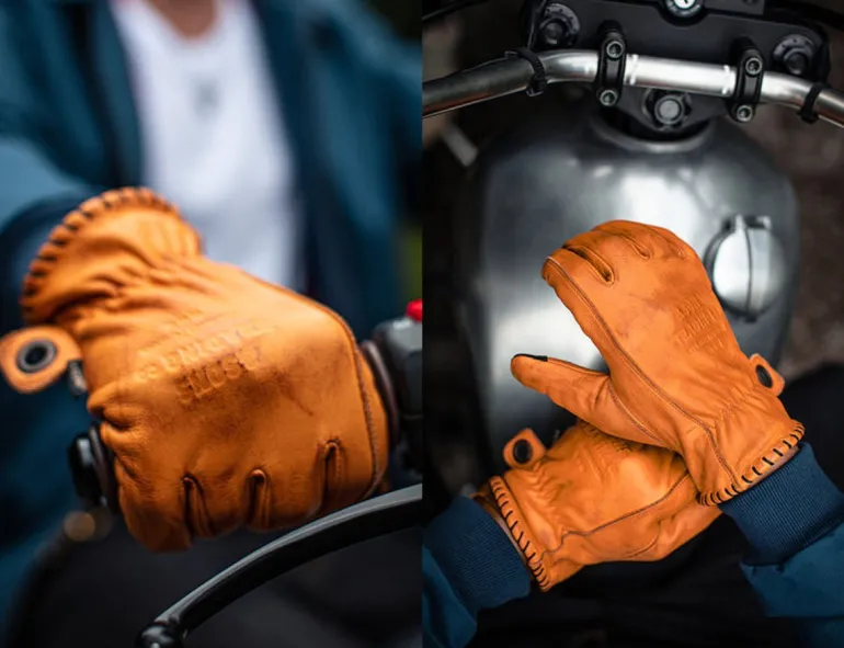Men &SONS Leather Goods>Adventure Gloves Tan