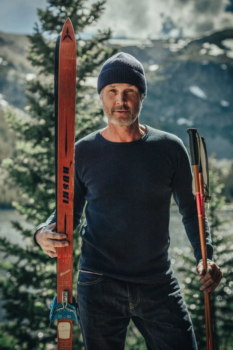 Men &SONS Tops>Base Waffle Crew Neck Navy