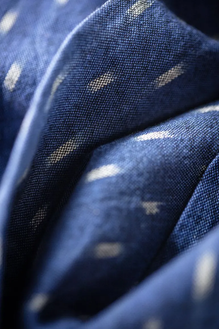 Men &SONS Scarves>Blue Star Dot Scarf