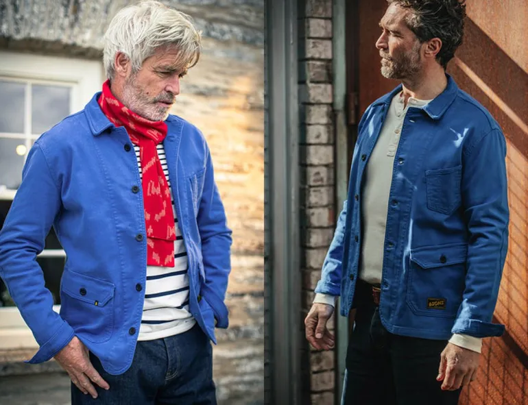 Men &SONS Jackets & Coats>Carver Jacket French Blue