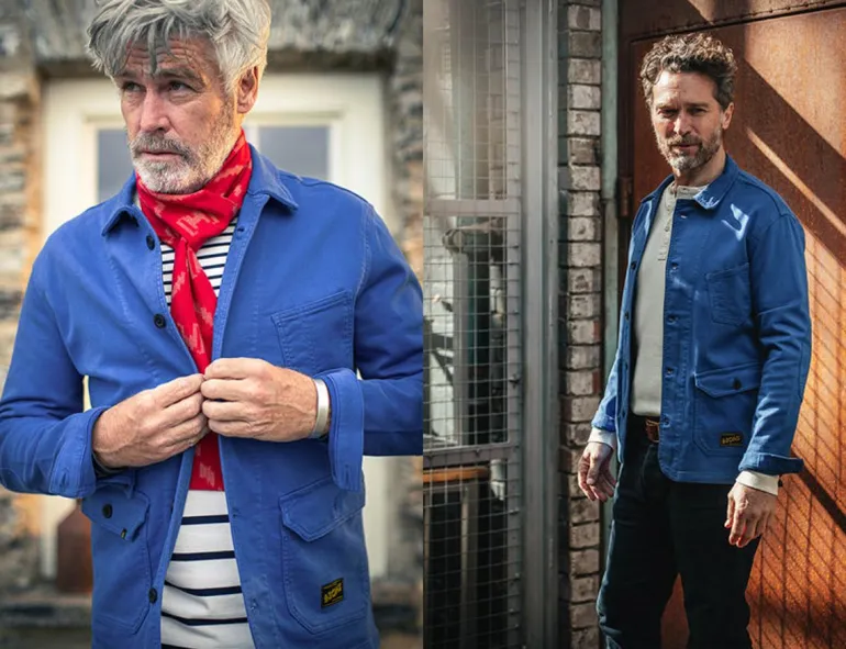 Men &SONS Jackets & Coats>Carver Jacket French Blue