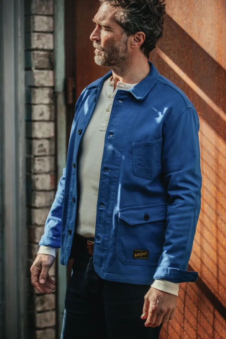 Men &SONS Jackets & Coats>Carver Jacket French Blue