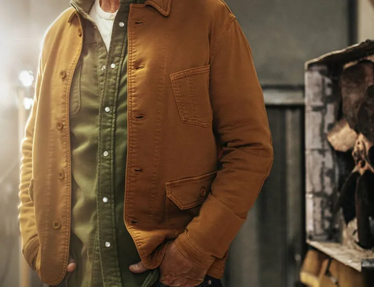 Men &SONS Jackets & Coats>Carver Jacket Tan