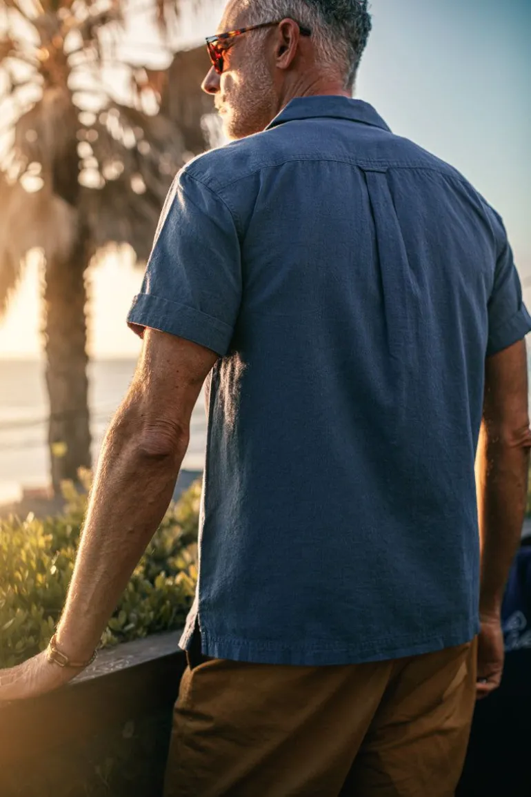 Men &SONS Tops>Coast Shirt Navy