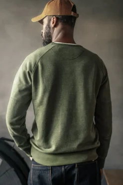 Men &SONS Jackets & Coats>Deck Sweatshirt Surplus Green