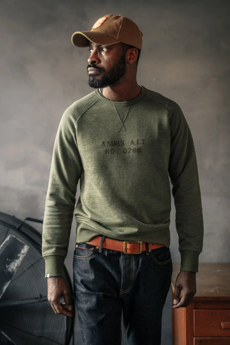 Men &SONS Jackets & Coats>Deck Sweatshirt Surplus Green