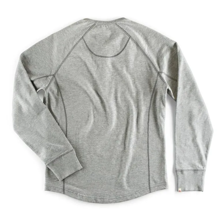 Men &SONS Tops>Flint Henley Grey Marl