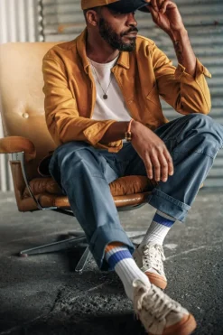 Men &SONS Bottoms & Shorts>Joey's Crew Pant Churchill Blue