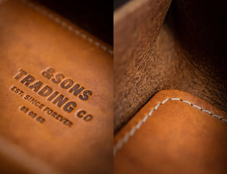 Men &SONS Leather Goods>Leather Tray Tan