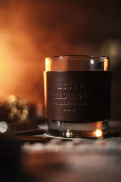 Men &SONS Leather Goods>Leather Whiskey Glass Band Brown