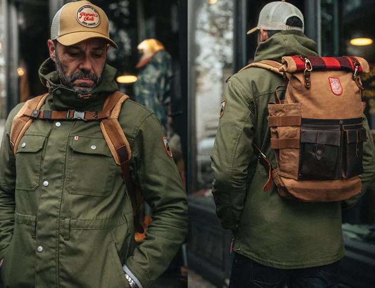Men &SONS Leather Goods>Nordic Rucksack Tan