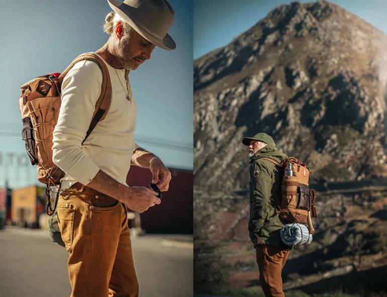 Men &SONS Leather Goods>Nordic Rucksack Tan