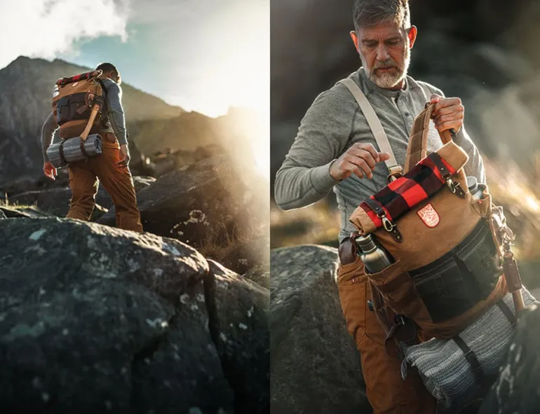 Men &SONS Leather Goods>Nordic Rucksack Tan