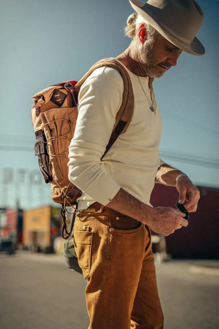 Men &SONS Leather Goods>Nordic Rucksack Tan