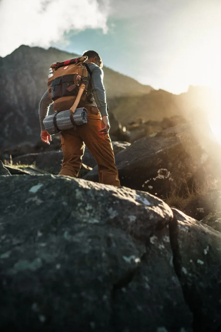 Men &SONS Leather Goods>Nordic Rucksack Tan