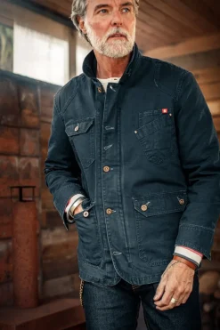 Men &SONS Jackets & Coats>Prospector Jacket Navy