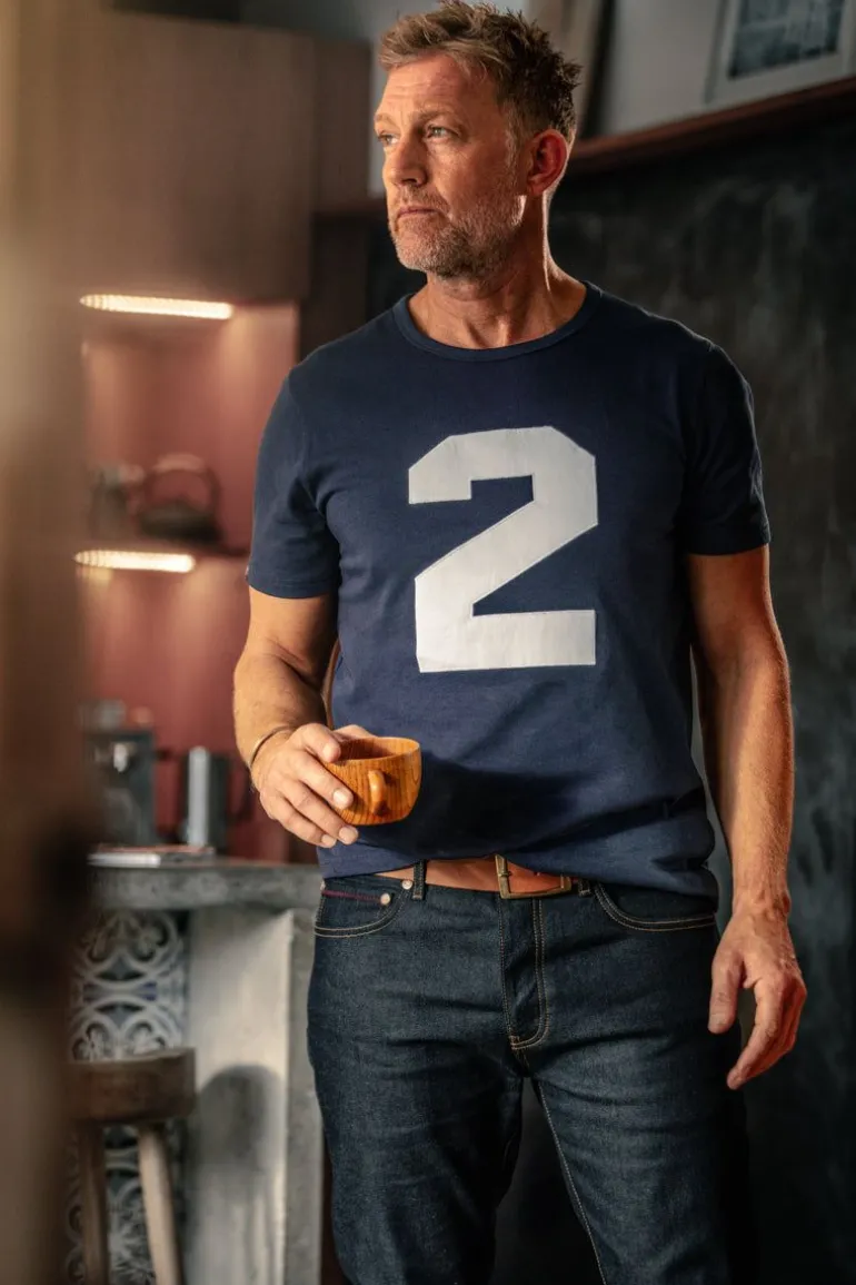 Men &SONS Tops>Racing 2 T-Shirt Navy