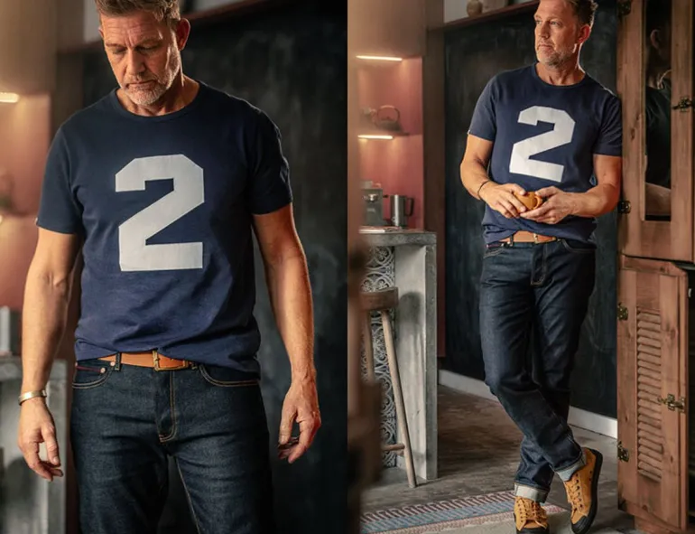 Men &SONS Tops>Racing 2 T-Shirt Navy