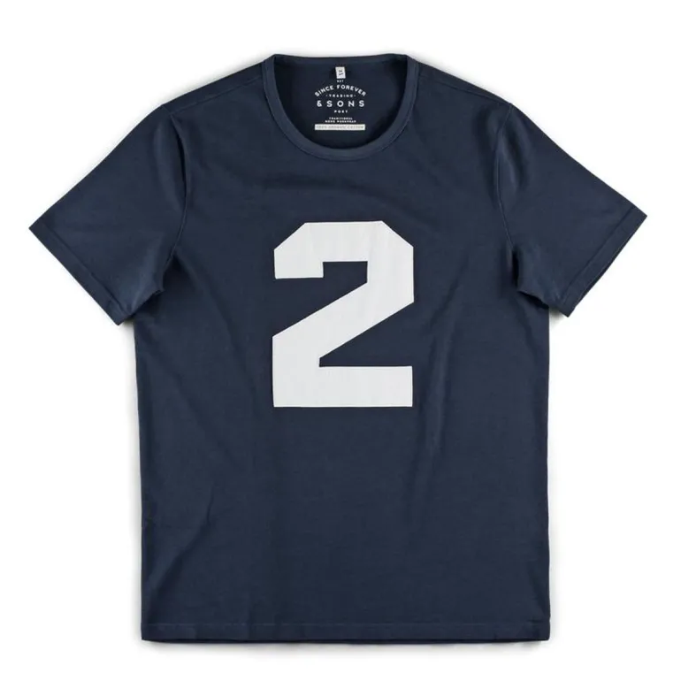 Men &SONS Tops>Racing 2 T-Shirt Navy