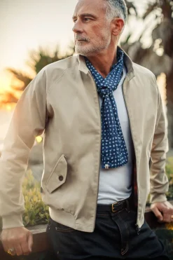 Men &SONS Jackets & Coats>Rebel Harrington Jacket Stone