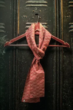Men &SONS Scarves>Red Waves Scarf