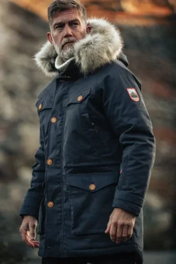 Men &SONS Jackets & Coats>Ridge Snow Parka Navy