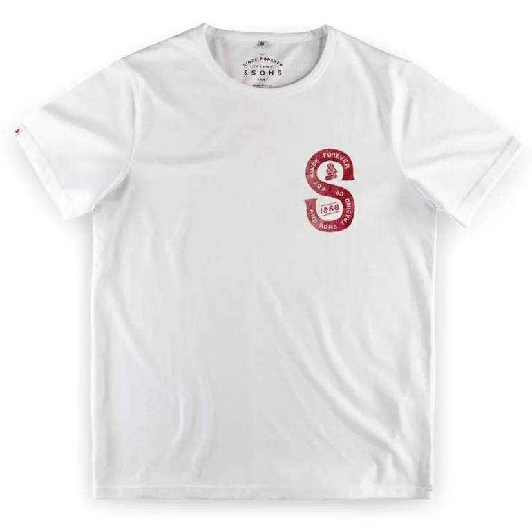 Men &SONS Tops>Sigma T-Shirt White