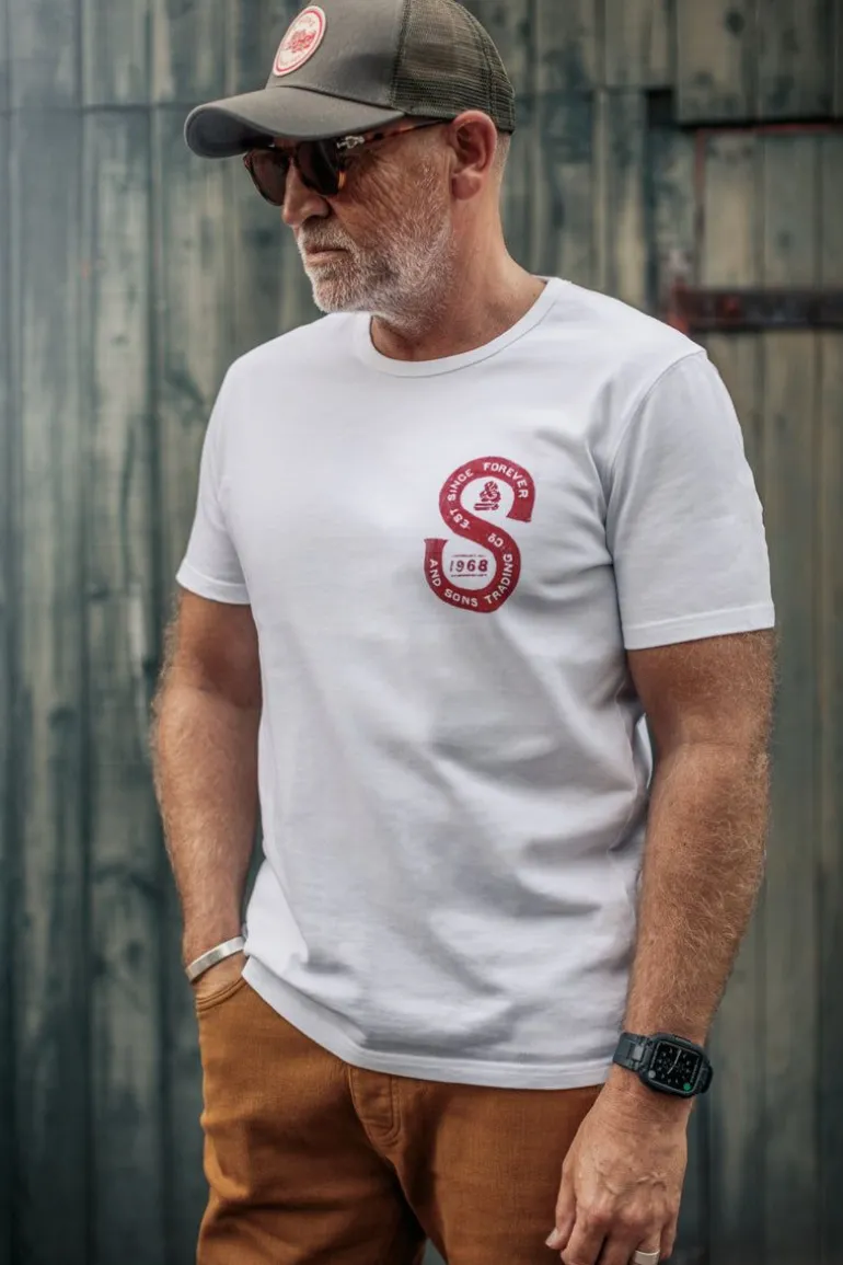 Men &SONS Tops>Sigma T-Shirt White